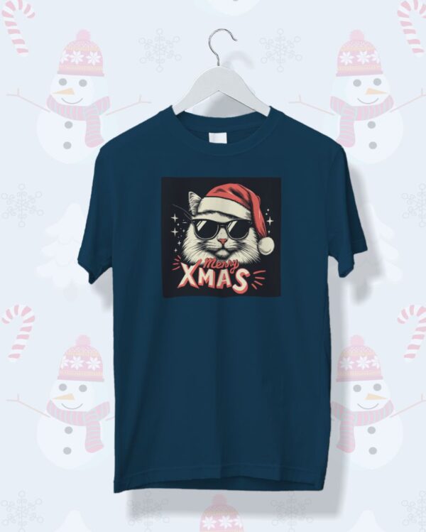 Santa Hat Cat XMAS T-shirt