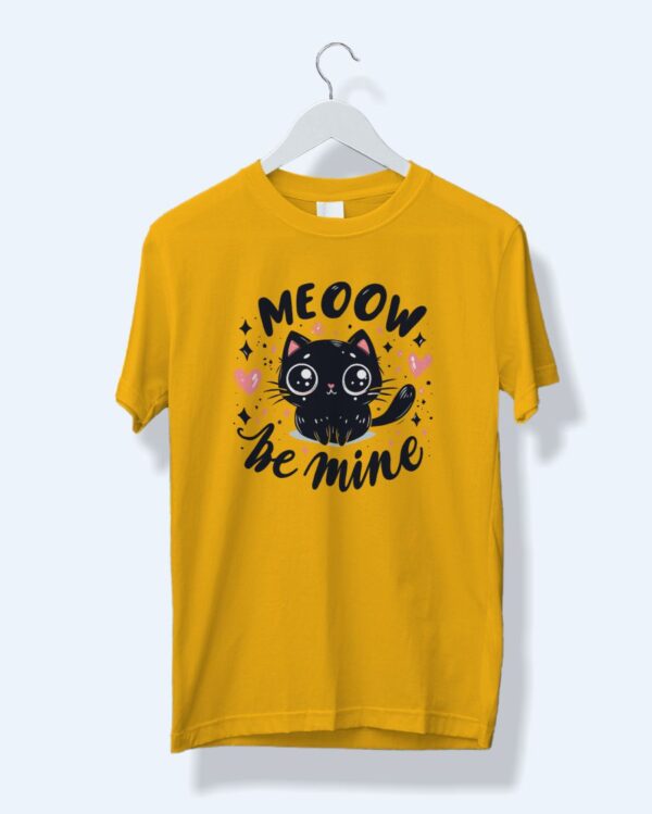 Cute Cat Graphic T-Shirt : Meoow Be Mine