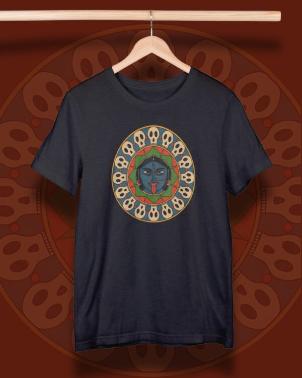 Skull Mandala Bom Kali T-Shirt - Bold and Edgy Art - Image 5