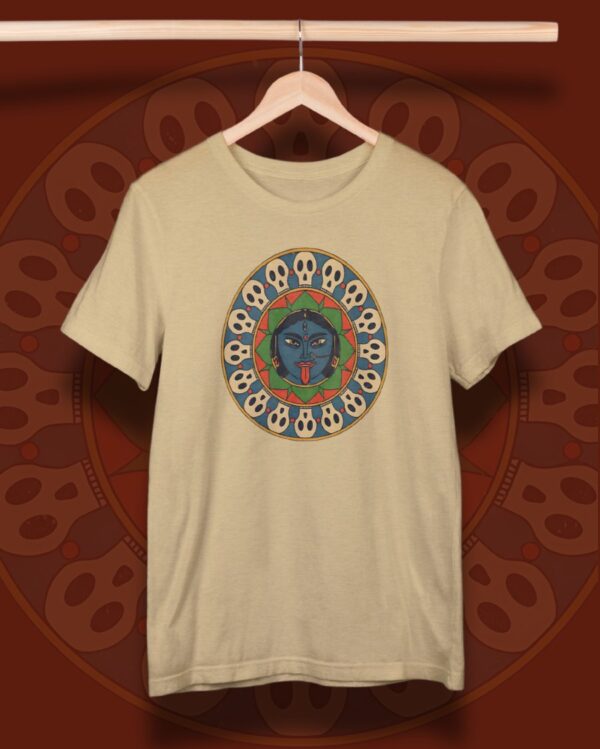 Skull Mandala Bom Kali T-Shirt - Bold and Edgy Art - Image 7