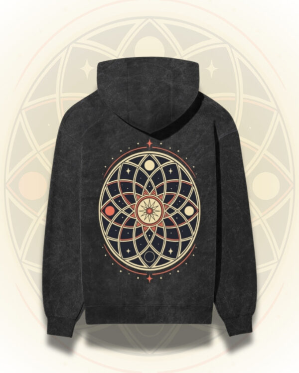 Celestial Mandala Acidwashed Hoodie - Image 6