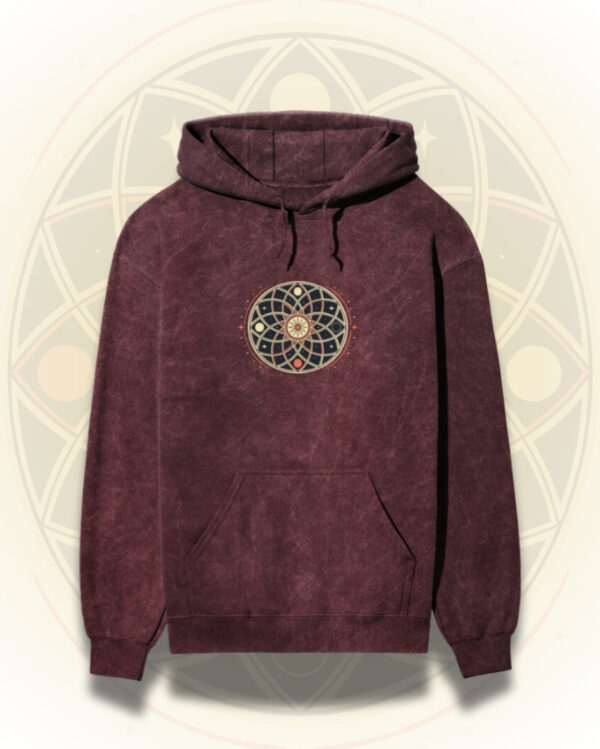 Celestial Mandala Acidwashed Hoodie - Image 3