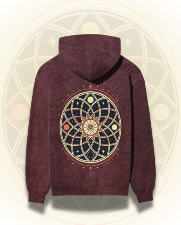 Celestial Mandala Acidwashed Hoodie - Image 4
