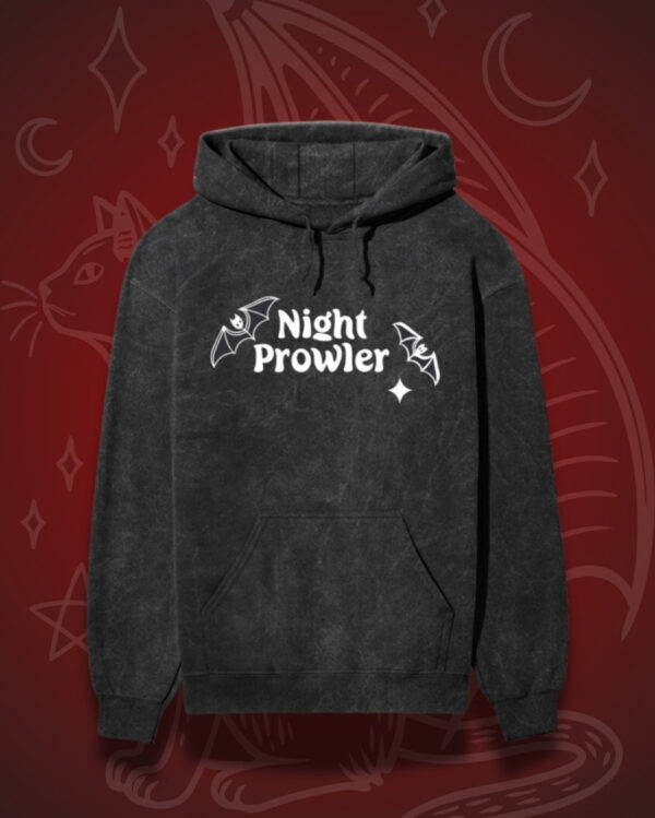 Night Prowler Acidwashed Hoodie - Image 3