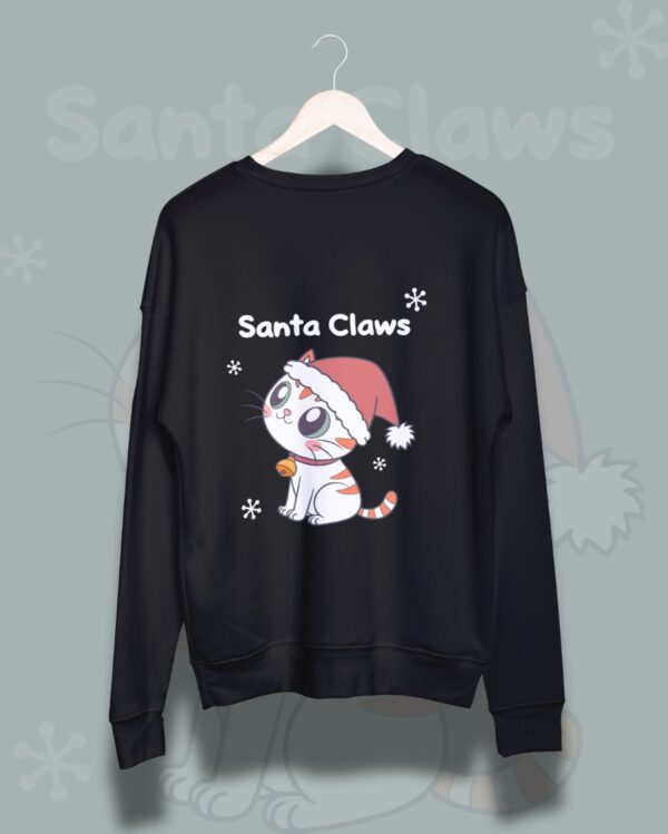 Santa Claws Kitten Sweatshirt - Image 2