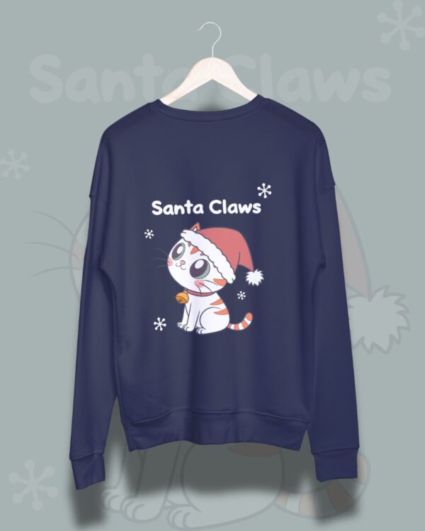 Santa Claws Kitten Sweatshirt - Image 3