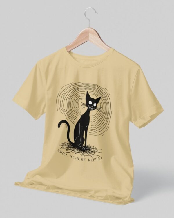 Creepy Grin Cat - Unisex T-Shirt