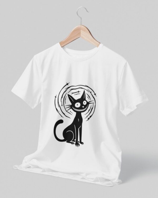 Creepy Grin Cat - Unisex T-Shirt